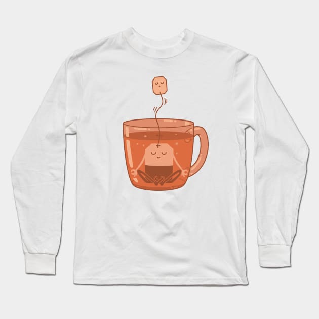 tea for relaxation Long Sleeve T-Shirt by gotoup